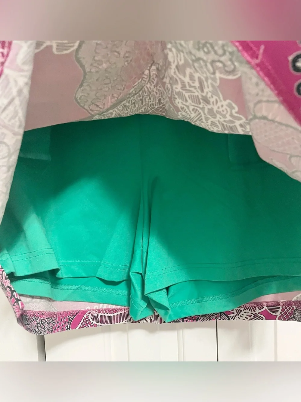 Lady Hagen Pink Floral Print Golf Skort